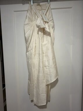 Julia Amory Cartagena Wrap skirt silk dupioni XS